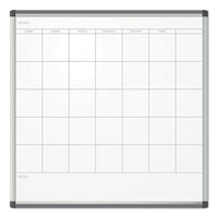 Pinit Magnetic Dry Erase Undated One Month Calendar, 36 X 36, White