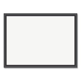 Magnetic Dry Erase Board With Mdf Frame, 24 X 18, White Surface, Black Frame