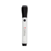 U-defense Antimicrobial Dry-erase Markers, Broad Chisel Tip, Black, 12-pack