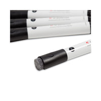 U-defense Antimicrobial Dry-erase Markers, Broad Chisel Tip, Black, 12-pack
