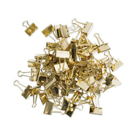 Binder Clips, Medium, Gold, 72-pack