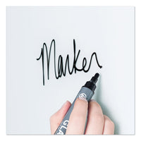 Cubicle Glass Dry Erase Board, 12 X 12, White