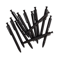 Monterey Ballpoint Pen, Medium 1 Mm, Black Ink, Black Barrel, Dozen