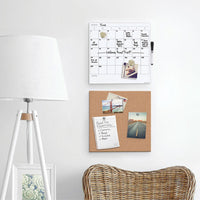 Tile Board Value Pack With Undated One Month Calendar, 14 X 14, White-natural, 2-set