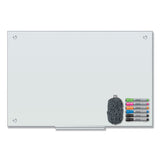 Magnetic Glass Dry Erase Board Value Pack, 36 X 24, White