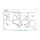 Magnetic Glass Dry Erase Board Value Pack, 72 X 36, White