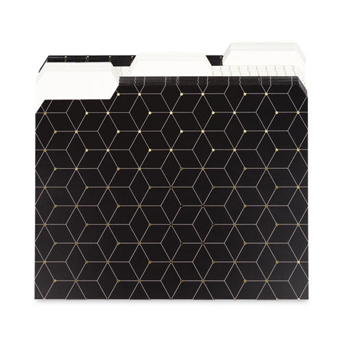 Fashion File Folders, 1-3-cut Tabs: Assorted, Letter Size, Assorted Colors, 24-box