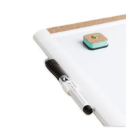 Pinit Magnetic Dry Erase Board With Plastic Frame, 20 X 16, White Surface And Frame