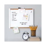 Pinit Magnetic Dry Erase Board With Plastic Frame, 20 X 16, White Surface And Frame