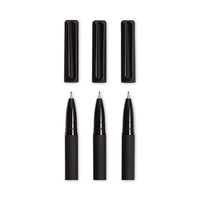 Catalina Porous Point Pen, Stick, Fine 0.7 Mm, Black Ink, Black Barrel, 12-pack