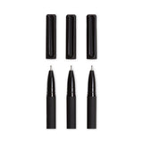 Catalina Porous Point Pen, Stick, Fine 0.7 Mm, Black Ink, Black Barrel, 12-pack