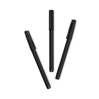 Catalina Porous Point Pen, Stick, Fine 0.7 Mm, Black Ink, Black Barrel, 12-pack