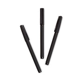 Catalina Porous Point Pen, Stick, Fine 0.7 Mm, Black Ink, Black Barrel, 12-pack