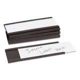 Magnetic Card Holders, 2 X 1, Black, 25-pack