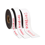Dry Erase Magnetic Tape Strips, 6" X 0.88", White, 25-pack