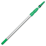 Opti-loc Aluminum Extension Pole, 4 Ft, Two Sections, Green-silver