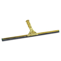 Golden Clip Brass Squeegee Complete, 18" Wide