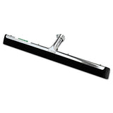 Water Wand Standard Floor Squeegee, 18" Wide Blade, Black Rubber, Insert Socket