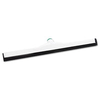 Sanitary Standard Floor Squeegee, 18" Wide Blade, White Plastic-black Rubber