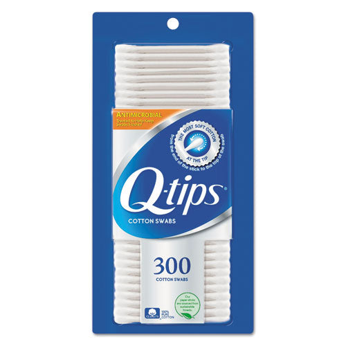 Cotton Swabs, Antibacterial, 300-pack, 12-carton