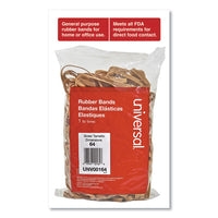 Rubber Bands, Size 64, 0.04" Gauge, Beige, 1 Lb Bag, 320-pack