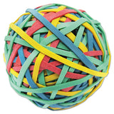 Rubber Band Ball, 3" Diameter, Size 32, Assorted Colors, 260-pack
