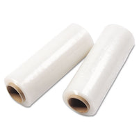 Unstretched Handwrap Film With Reusable Handle-style Dispenser, 5" X 1,000 Ft, 20 Mic (80-gauge), Clear, 12-carton