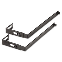 Adjustable Cubicle Hangers, Black, Set Of Two