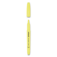 Pocket Highlighters, Chisel Tip, Fluorescent Yellow, Dozen