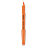 Pocket Highlighters, Chisel Tip, Fluorescent Orange, Dozen