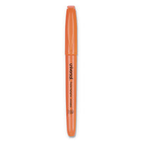 Pocket Highlighters, Chisel Tip, Fluorescent Orange, Dozen