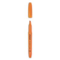 Pocket Highlighters, Chisel Tip, Fluorescent Orange, Dozen