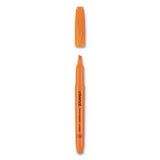 Pocket Highlighters, Chisel Tip, Fluorescent Orange, Dozen