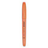 Pocket Highlighters, Chisel Tip, Fluorescent Orange, Dozen