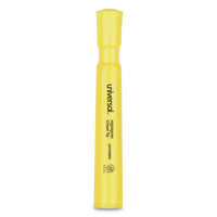 Desk Highlighters, Chisel Tip, Fluorescent Yellow, 36-pack