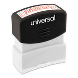 Message Stamp, Cancelled, Pre-inked One-color, Red