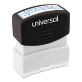 Message Stamp, Entered, Pre-inked One-color, Blue