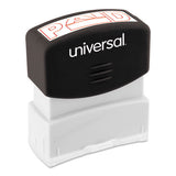 Message Stamp, Paid, Pre-inked One-color, Red