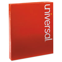 Four-section Pressboard Classification Folders, 1 Divider, Letter Size, Red, 10-box