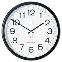 Deluxe 13 1-2" Indoor-outdoor Atomic Clock, 13.5" Overall Diameter, Black Case, 1 Aa (sold Separately)