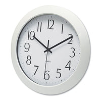 Whisper Quiet Clock, 12" Overall Diameter, White Case, 1 Aa (sold Separately)