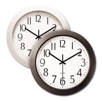 Whisper Quiet Clock, 12" Overall Diameter, White Case, 1 Aa (sold Separately)