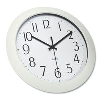 Whisper Quiet Clock, 12" Overall Diameter, White Case, 1 Aa (sold Separately)