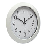 Whisper Quiet Clock, 12" Overall Diameter, White Case, 1 Aa (sold Separately)