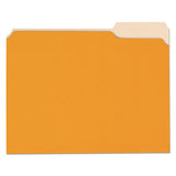 Deluxe Colored Top Tab File Folders, 1-3-cut Tabs, Letter Size, Orange-light Orange, 100-box