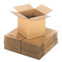 Cubed Fixed-depth Corrugated Shipping Boxes, Regular Slotted Container, X-large, 12" X 12" X 12", Brown Kraft, 25-bundle