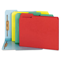 Deluxe Reinforced Top Tab Folders With Two Fasteners, 1-3-cut Tabs, Letter Size, Red, 50-box