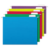 Deluxe Bright Color Hanging File Folders, Letter Size, 1-5-cut Tab, Bright Green, 25-box