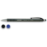 Retractable Ballpoint Pen, Fine 0.7mm, Blue Ink-barrel, Dozen