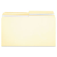 Double-ply Top Tab Manila File Folders, 1-2-cut Tabs, Legal Size, 100-box